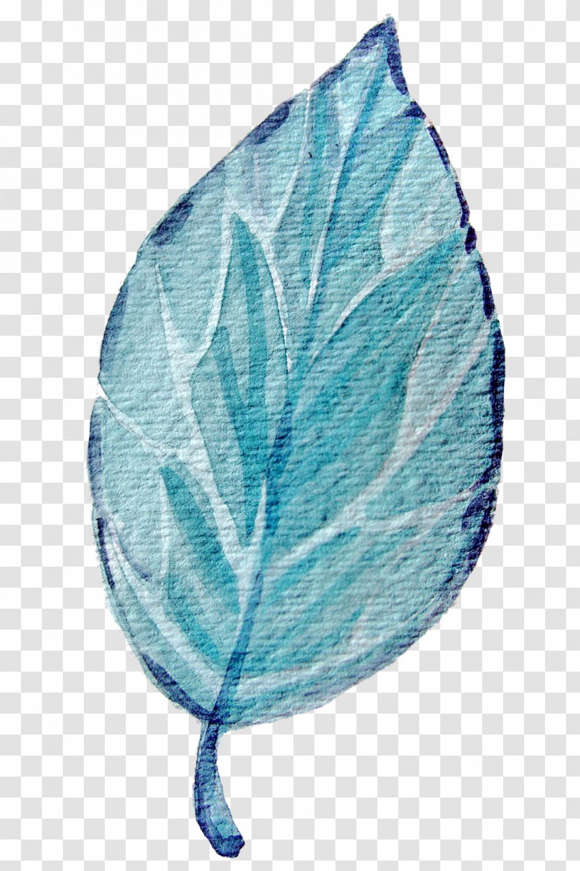 Leaf Miner Blue Clip Art - Watercolour Transparent PNG