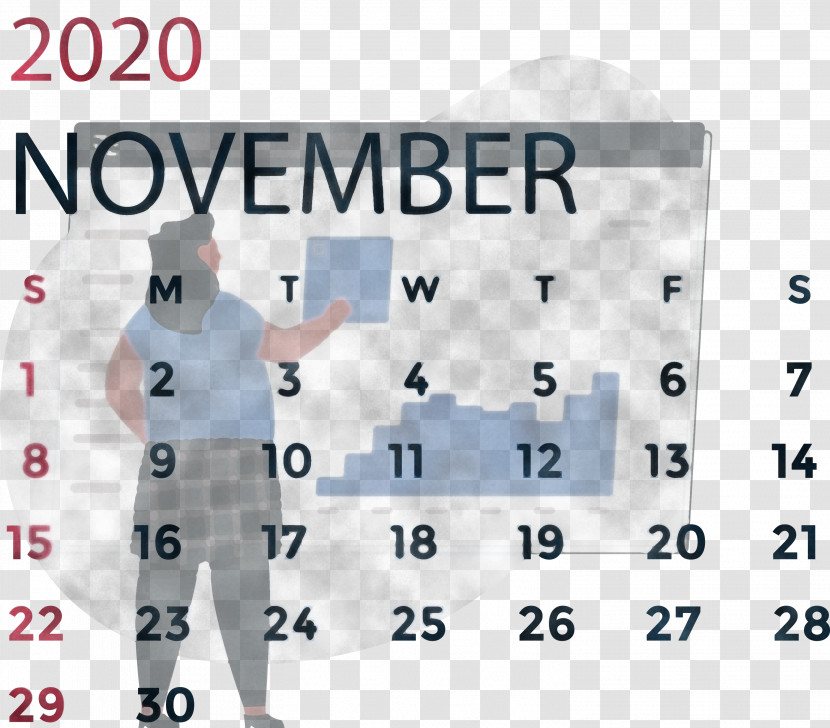November 2020 Calendar November 2020 Printable Calendar Transparent PNG