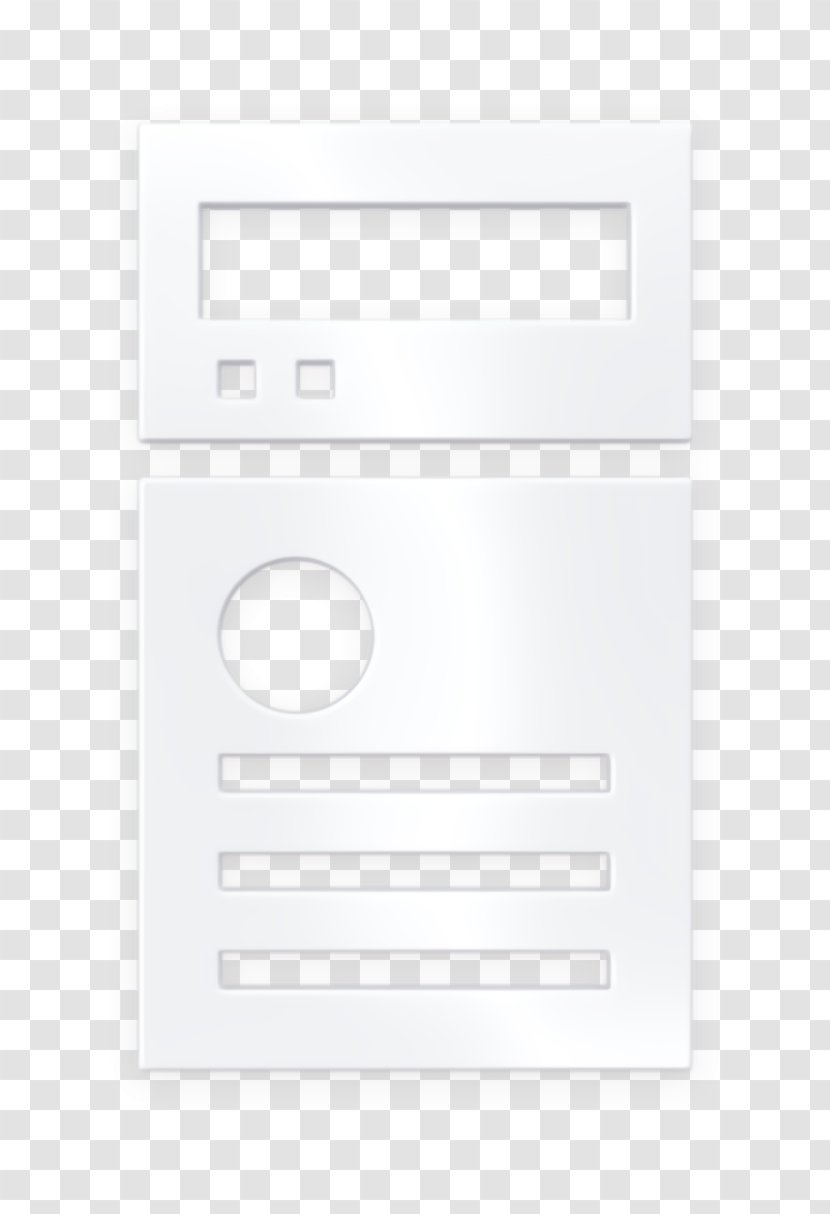 Computer Icon Computing Cpu - Pc - Blackandwhite Rectangle Transparent PNG