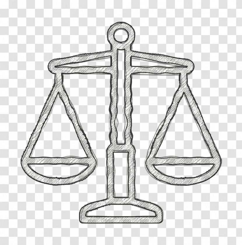 Justice Icon Libra Law - Coloring Book Balance Transparent PNG