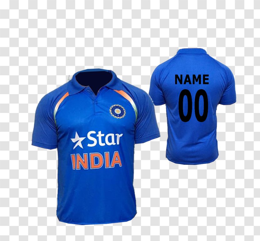 T-shirt India National Cricket Team Jersey - Tshirt Transparent PNG