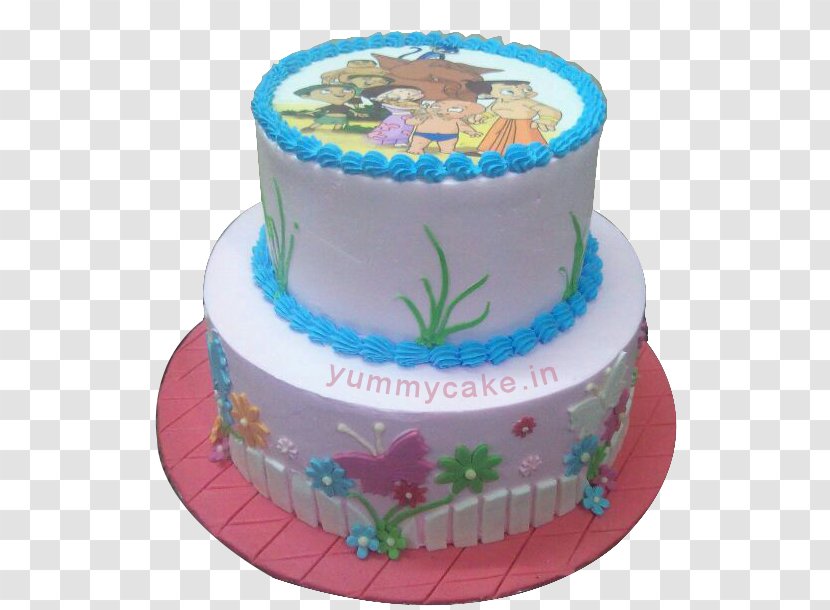 Birthday Cake Decorating Torte Buttercream Frosting & Icing - Cream - Chota Beem Transparent PNG