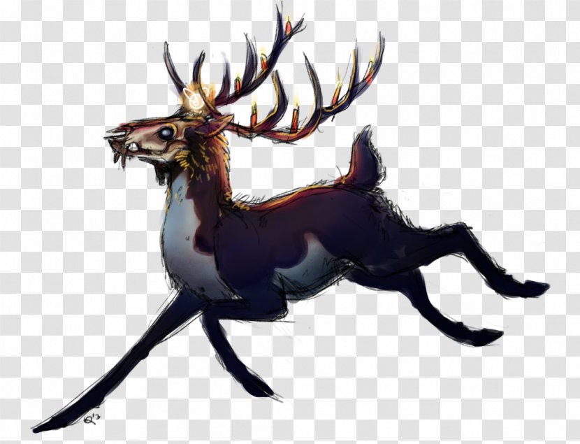 Reindeer Digital Art Elk DeviantArt Antler Transparent PNG