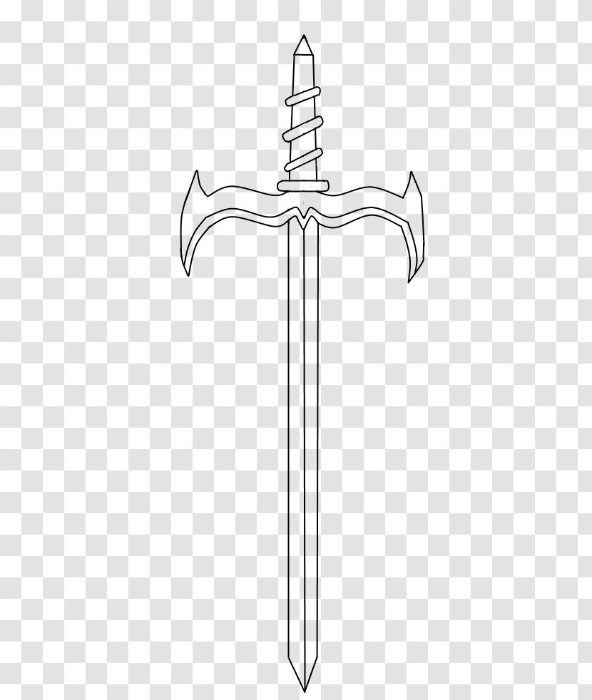 Sword Line Art Angle Transparent PNG