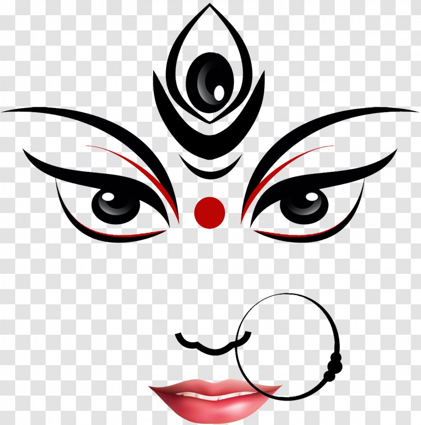 Durga Puja Kali Ganesha Drawing - Frame Transparent PNG
