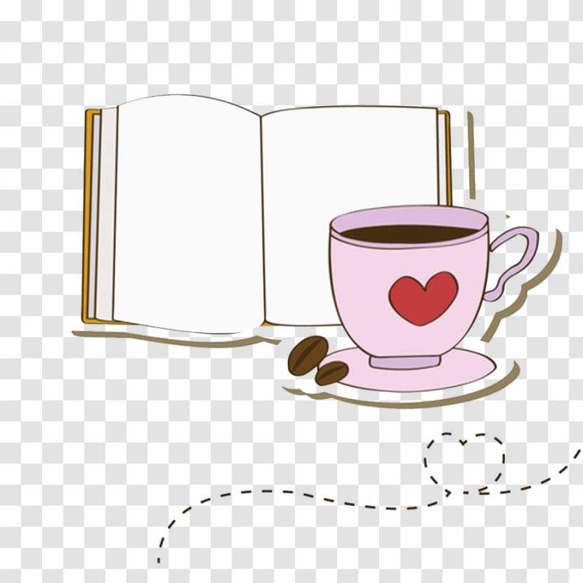 Coffee Cup Tea Cafe Drawing - Mug - Reading Transparent PNG