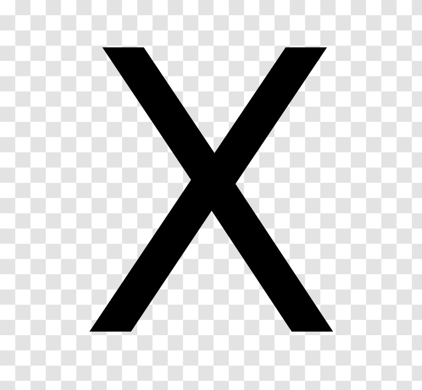 Greek Alphabet Letter Case X - Symmetry - English Capital Transparent PNG