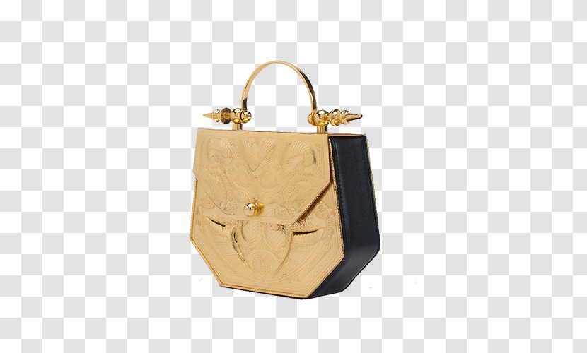 Handbag Designer Wolf & Badger Messenger Bags - Shoulder - Gold Hexagon Transparent PNG