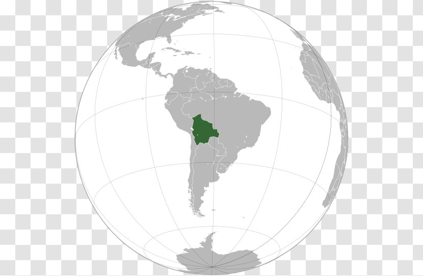 Bolivia Venezuela Suriname French Guiana Guyana - Americas - World Map Transparent PNG