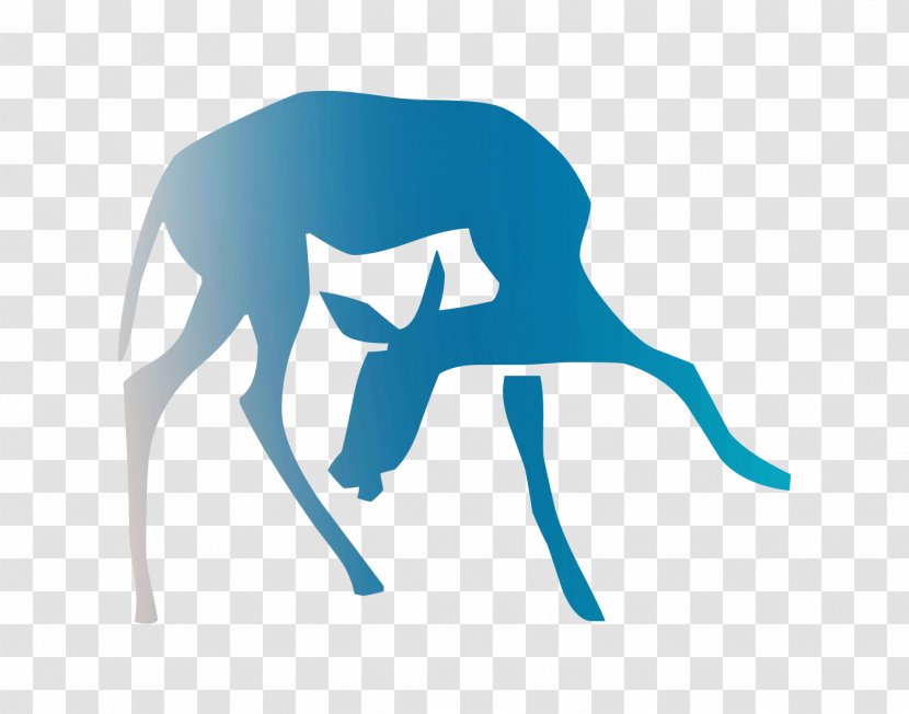 Deer Logo Dog Mammal Font - Antelope - Wildlife Transparent PNG