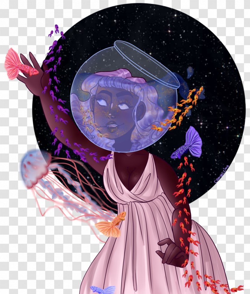 Violet Purple Art Fairy - Fiction - Ethereal Transparent PNG