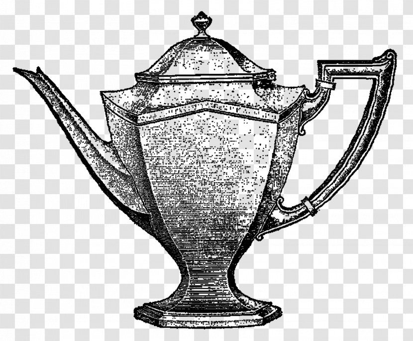 Vase Teapot Trophy White - Black And Transparent PNG