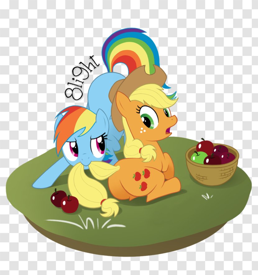 Applejack My Little Pony Rainbow Dash Horse - Cartoon Transparent PNG