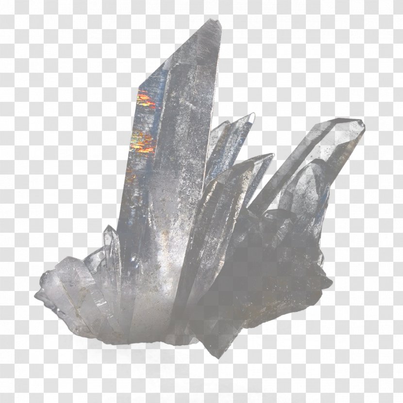 Quartz Crystal Cluster Mineral Transparent PNG