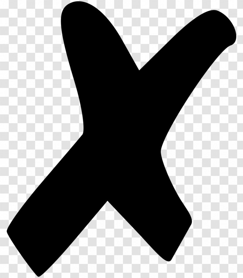 X Mark Christian Cross Clip Art - Black - Jainism Transparent PNG