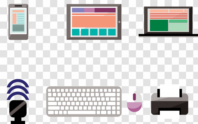 Computer Keyboard Laptop E-reader Icon - Vector Transparent PNG