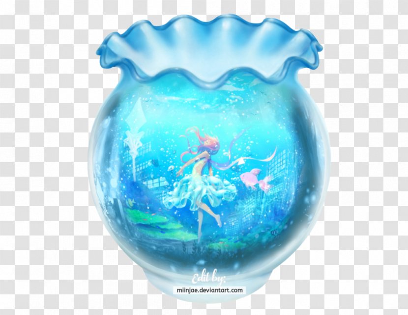 Water Vase Turquoise Glass Unbreakable Transparent PNG