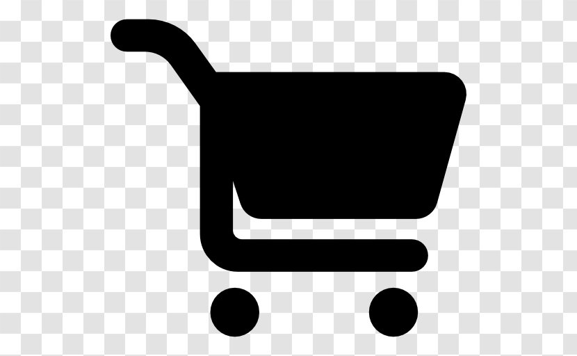 Supermarket Grocery Store Shopping Cart Silhouette - Clipart Transparent PNG