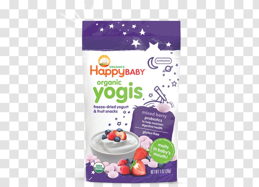 Organic Food Baby Happy Family Infant Fruit Snacks - Blueberry Transparent PNG