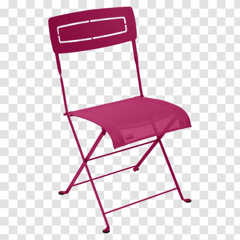 Table Fermob SA Garden Furniture Folding Chair - Magenta Transparent PNG