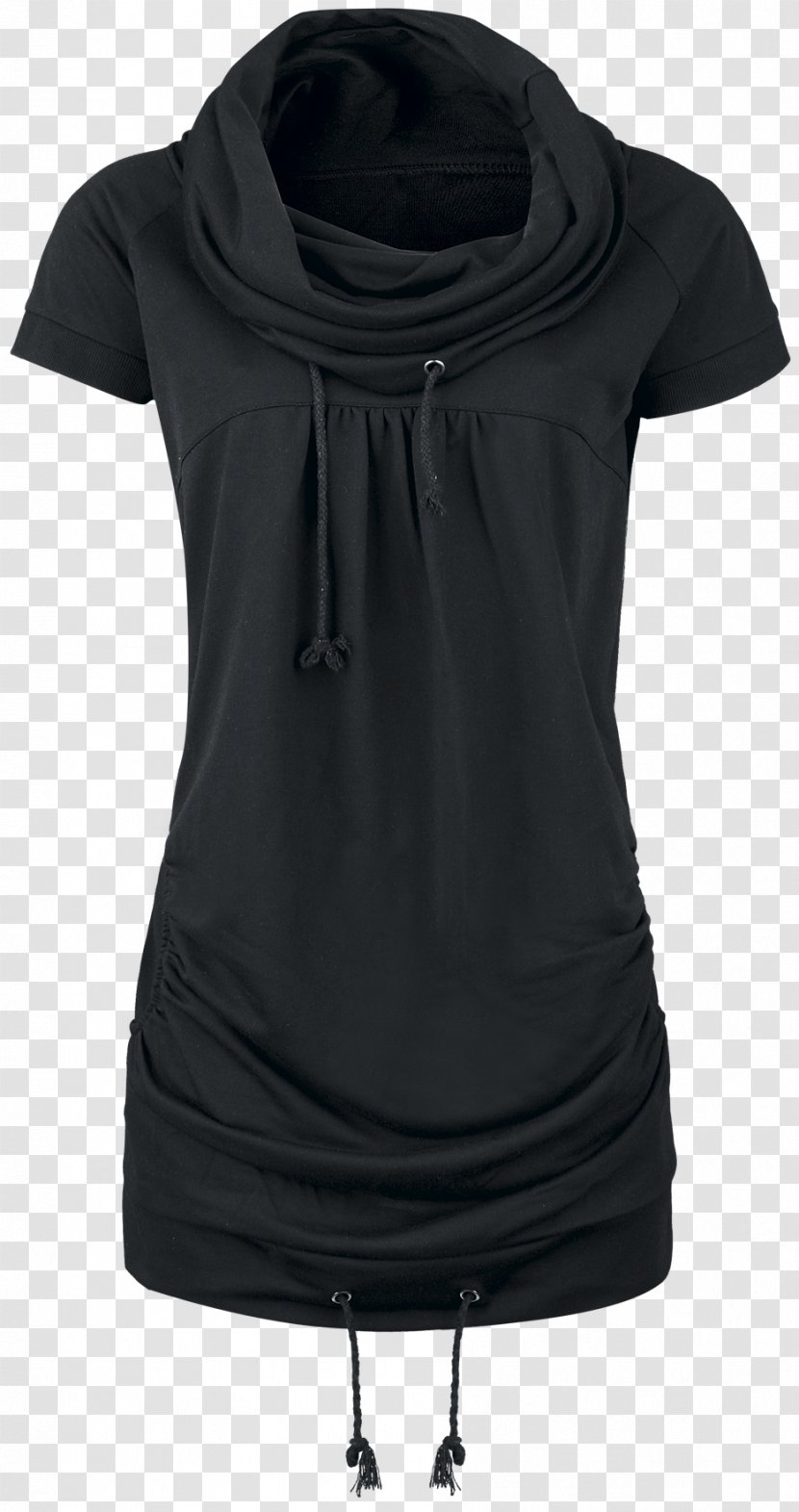 T-shirt Sleeve Polo Neck Neckline Sweater - Black Transparent PNG