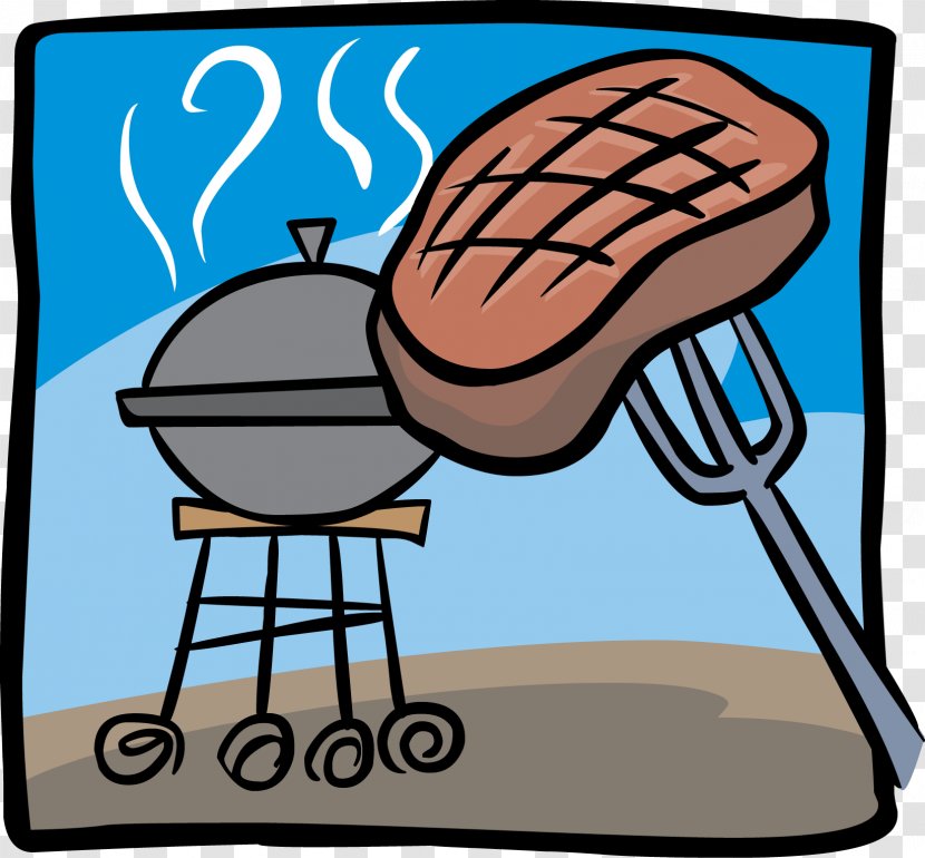 Barbecue Grill Madison Avenue Baptist Church Chicken Clip Art - Picnic - Cartoon Steak Cliparts Transparent PNG