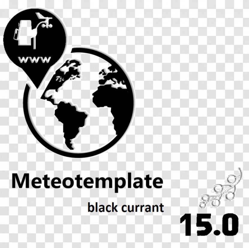Globe Clip Art World Map - Black And White Transparent PNG