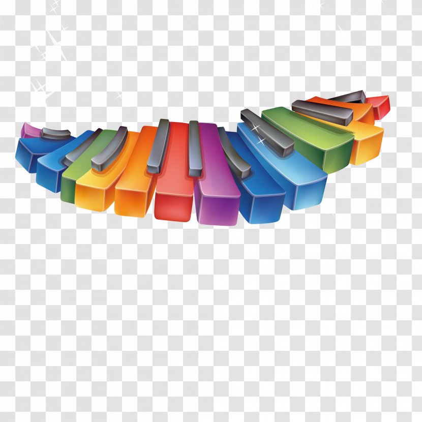 Rainbow Piano Key Clip Art - Tree - Pattern Transparent PNG
