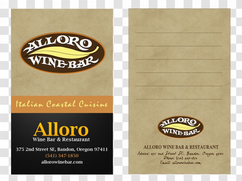 Brand Product Font Flavor - Snack Bar Business Card Transparent PNG