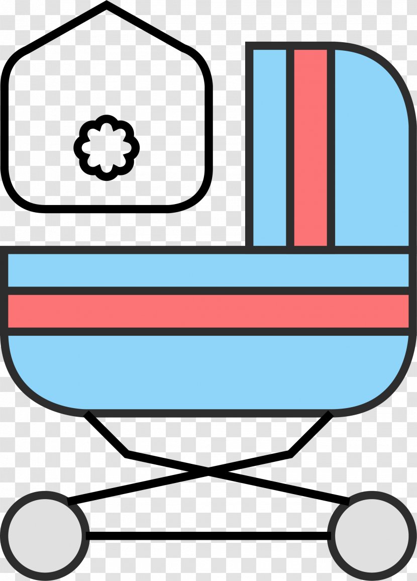 Baby Transport Infant Clip Art - Blue Buggy Transparent PNG