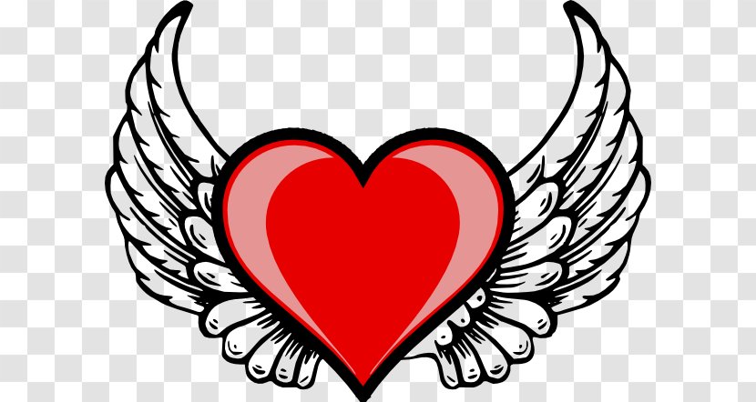 Angel Cherub Drawing Clip Art - Heart - Drawings Of Hearts On Fire Transparent PNG