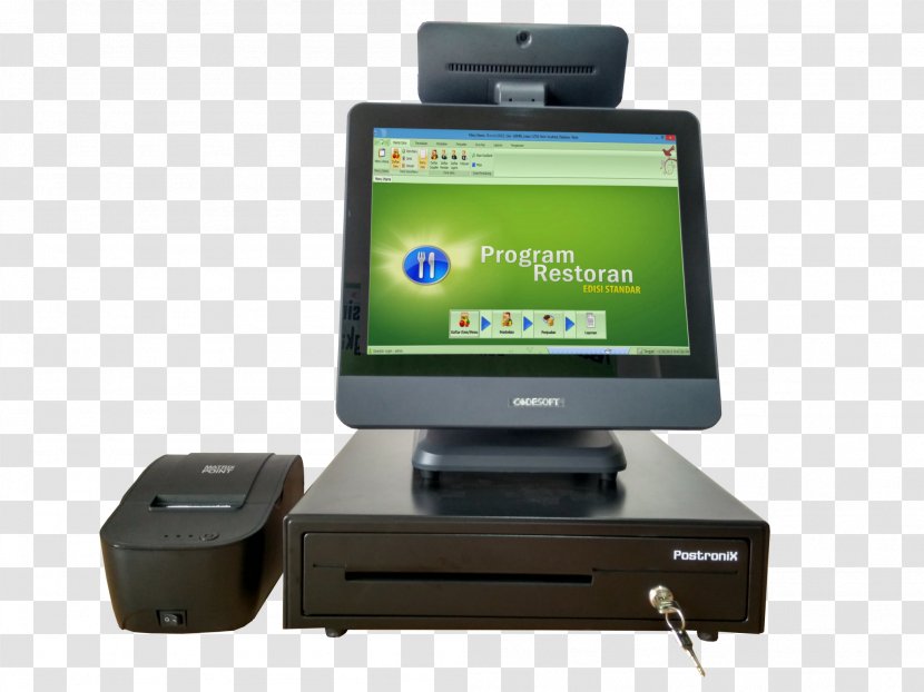Computer Software Hardware Touchscreen Cashier Cash Register - Kiosk - Electronics Accessory Transparent PNG
