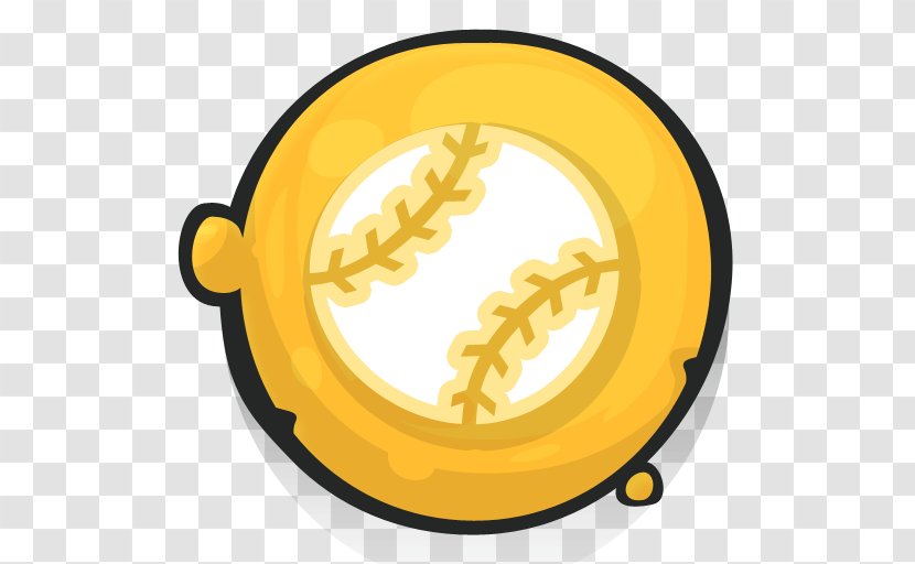 Share Icon Download - Yellow - Baseball Ball Transparent PNG