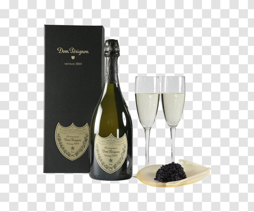 Champagne White Wine Glass Dom Pérignon Vintage - Alcoholic Beverage - Gift Box Summary Transparent PNG