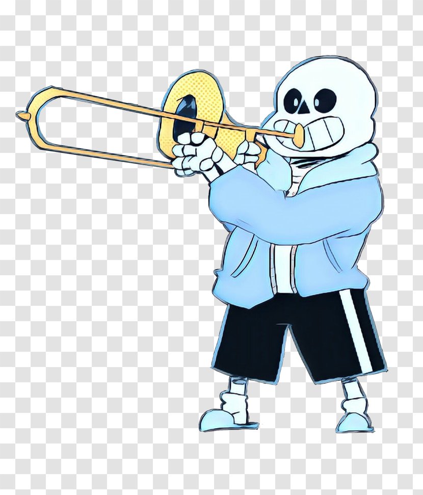 Trombone Cartoon Undertale Clip Art - Brass Instrument Transparent PNG