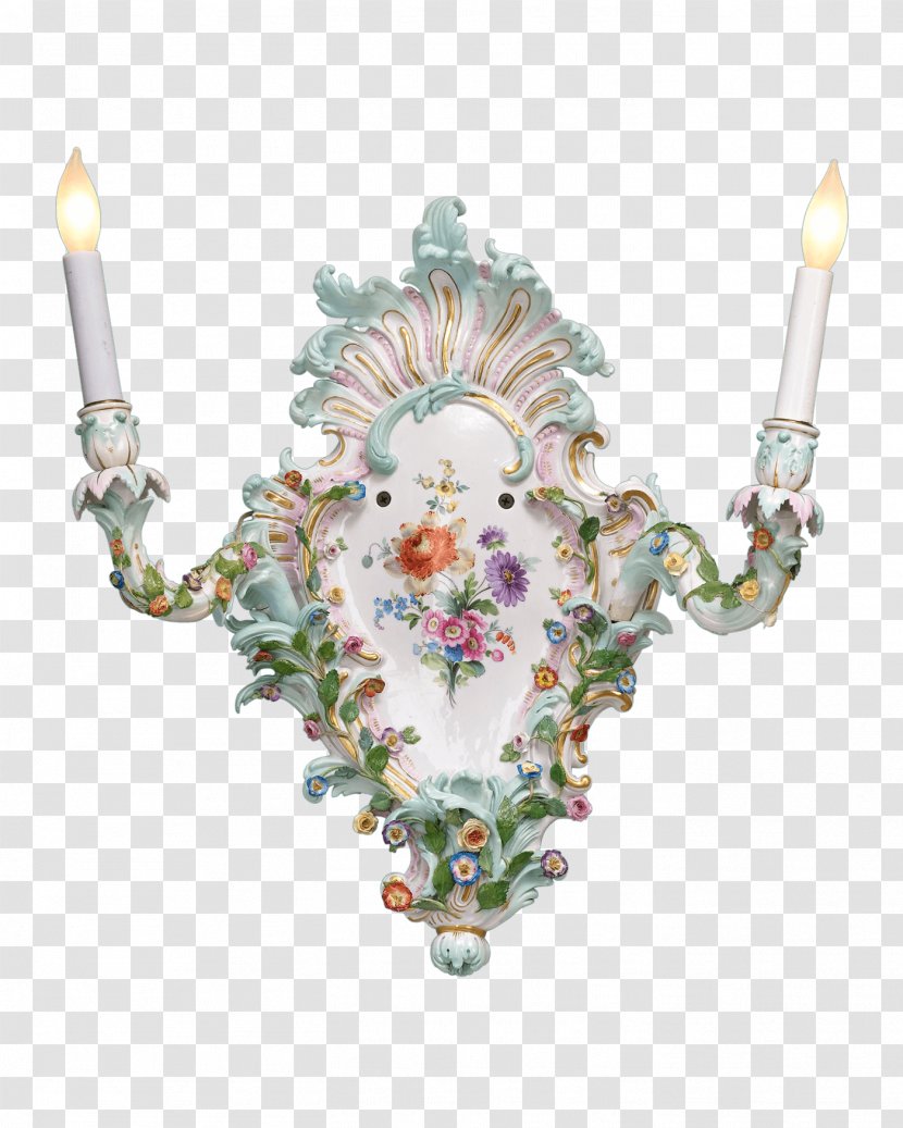 Meissen Porcelain Sconce Light Transparent PNG