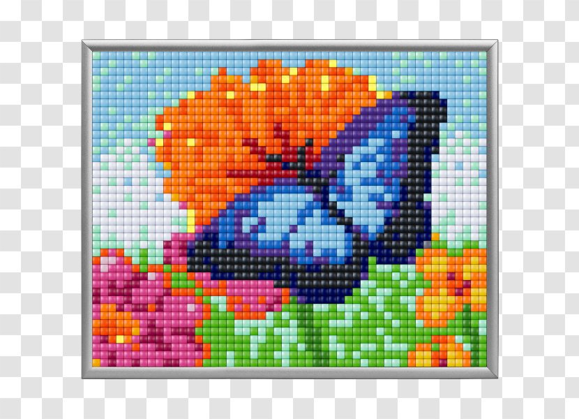 Minecraft Mods Pixel Art Cross-stitch - Needlework - Licorne Transparent PNG
