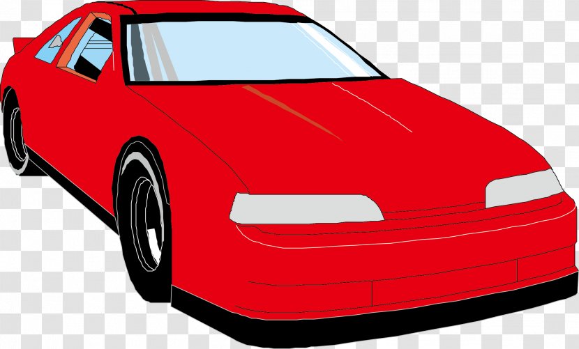 Red Cartoon Car - Vehicle Door - Royalty Free Transparent PNG