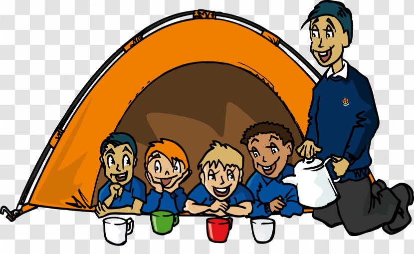 Camping Boys' Brigade Clip Art - Happiness - Cartoon Transparent PNG