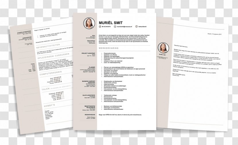 Adaptable Curriculum Vitae Application For Employment Industrial Design - Personality - Muriel Fahrion Transparent PNG