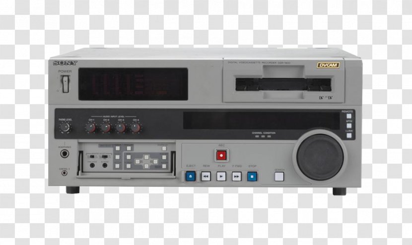VCRs DVCAM Cassette Deck Electronics Sony DSR-PD170 - Stereo Amplifier Transparent PNG