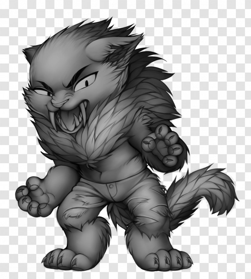 Werecat Dog Drawing Werewolf Furry Fandom - Frame Transparent PNG