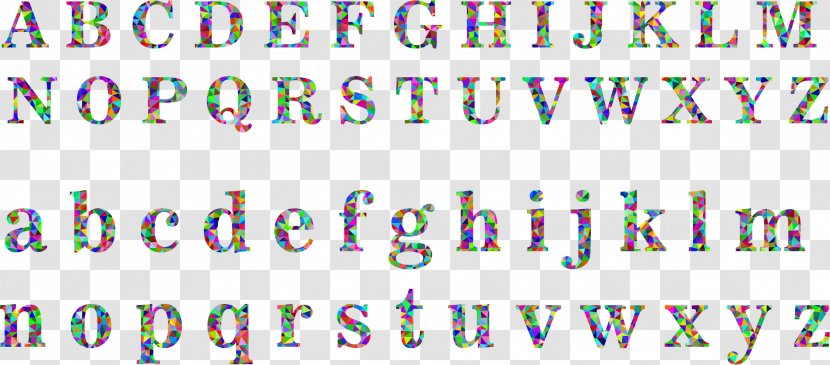 Low Poly Letter Case Alphabet - Text - Fonts Transparent PNG