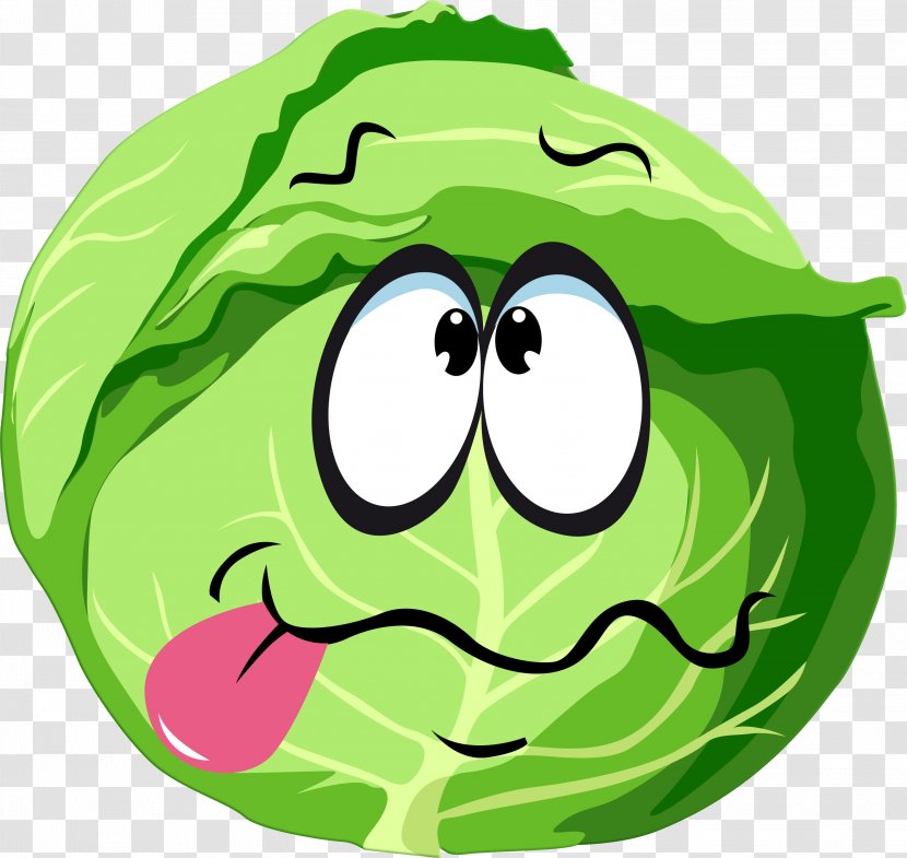 Desktop Wallpaper Vegetable Smiley Clip Art - Frog - Cabbage Transparent PNG