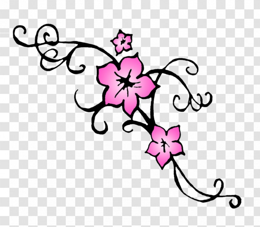 Cherry Blossom Tattoo Flower Clip Art Transparent PNG