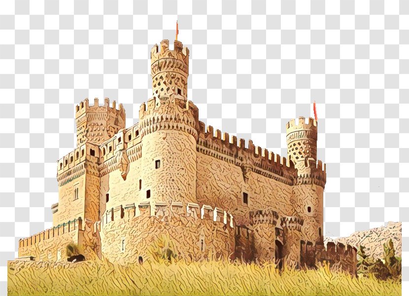 Castle Cartoon - Architecture - Tourism Tourist Attraction Transparent PNG