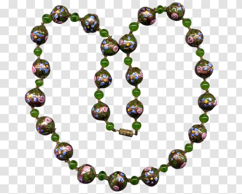 Bead Venice Necklace Gemstone Venetian Glass Transparent PNG