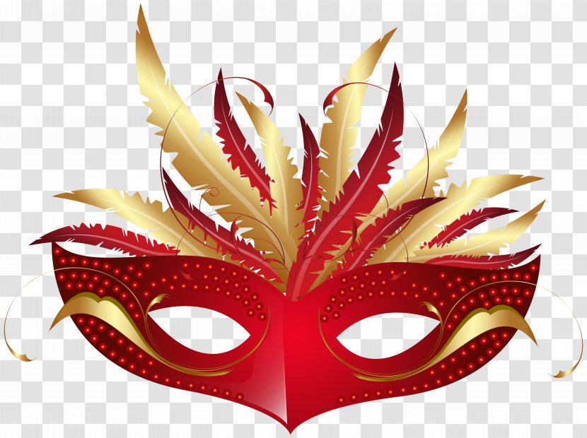 Blacks And Whites' Carnival Mask Clip Art - Anonymous - Red PNG Transparent Image Transparent PNG