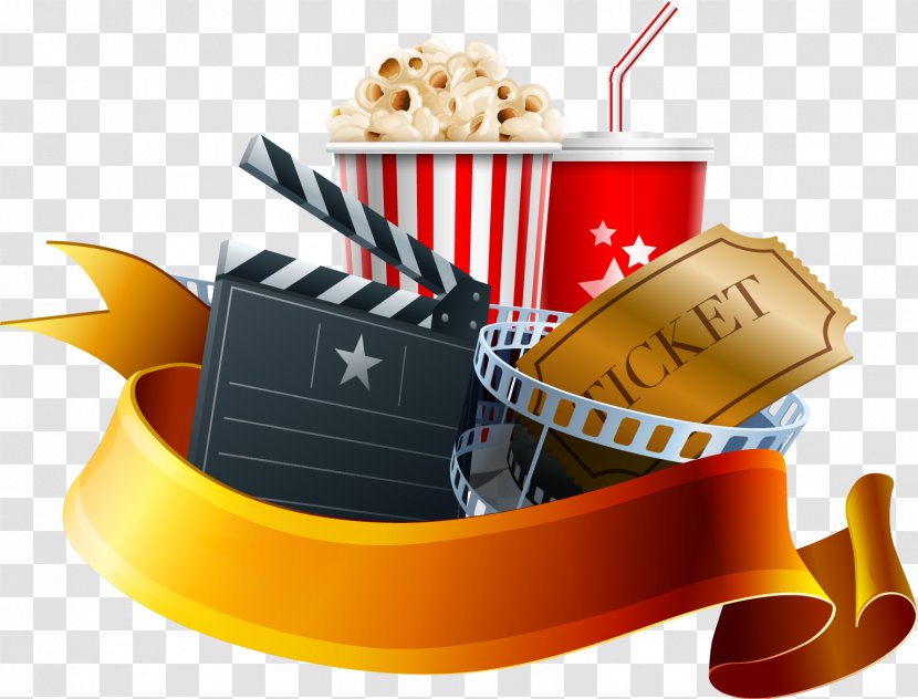 Film Poster Cinema Clapperboard - Vector Popcorn Transparent PNG