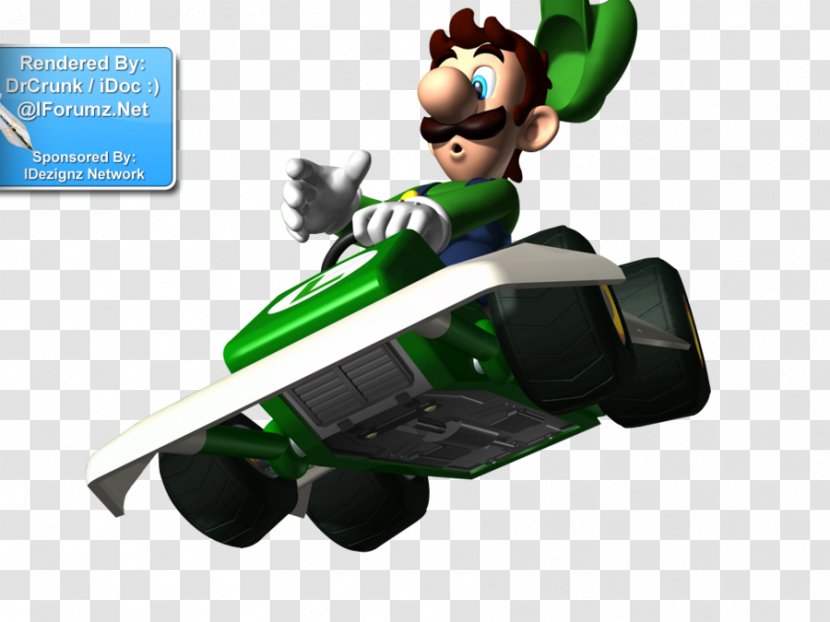 Mario Kart: Double Dash Kart DS & Luigi: Superstar Saga Yoshi 64 - Luigi Transparent PNG